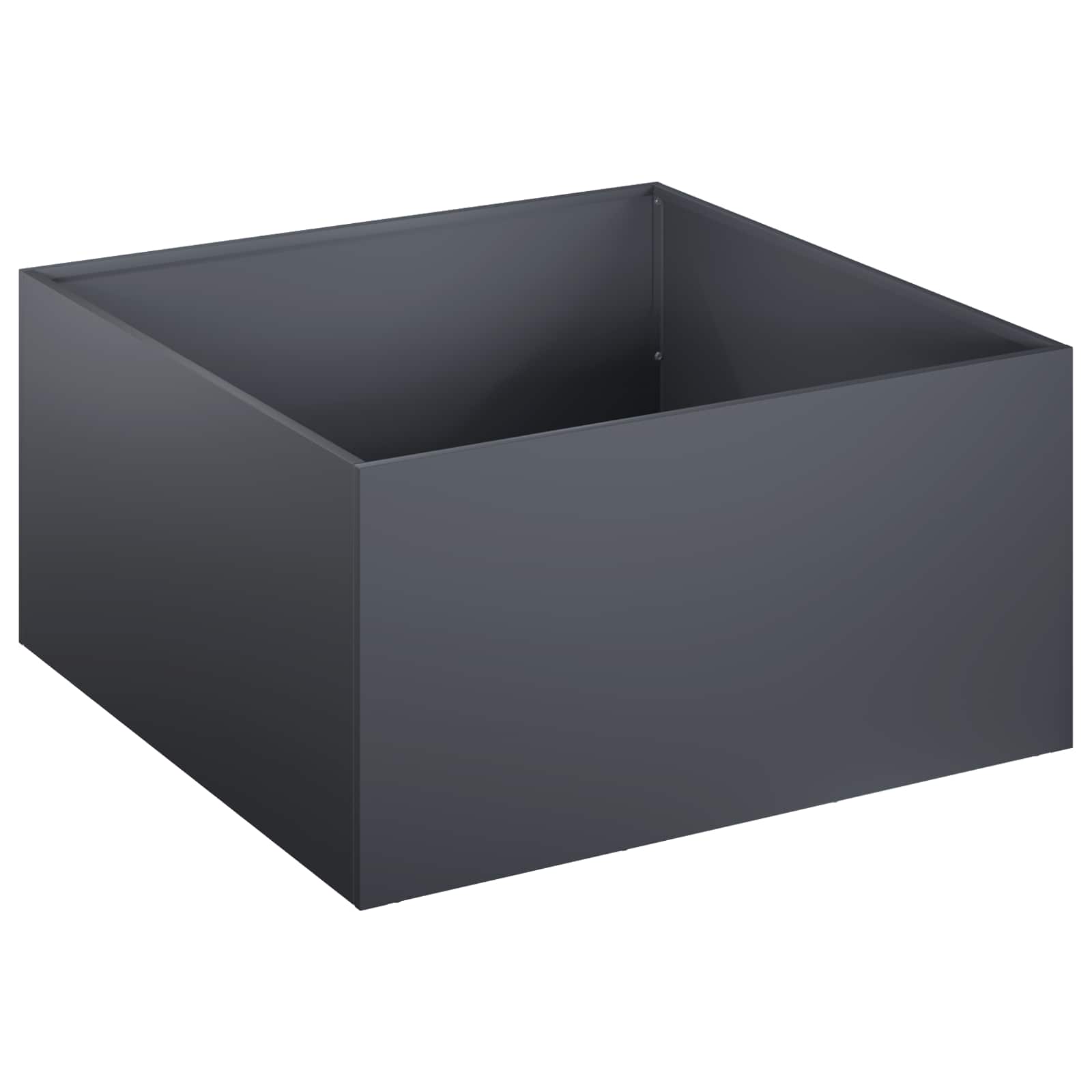 Vaso da giardino 2 pz Antracite 40 x 40 x 30 cm | homemem39