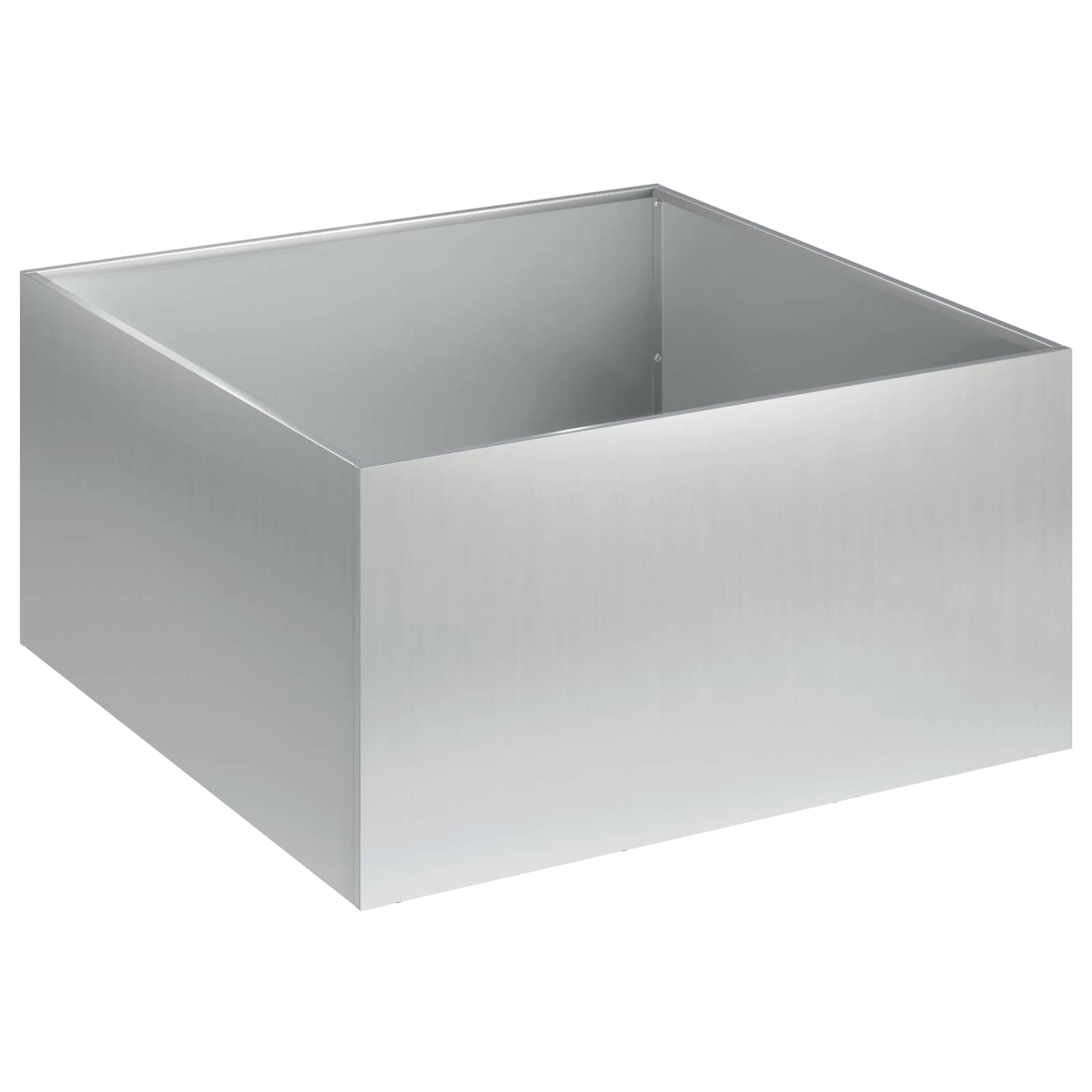 Vaso da giardino Argento 40 x 40 x 30 cm Acciaio zincato | homemem39