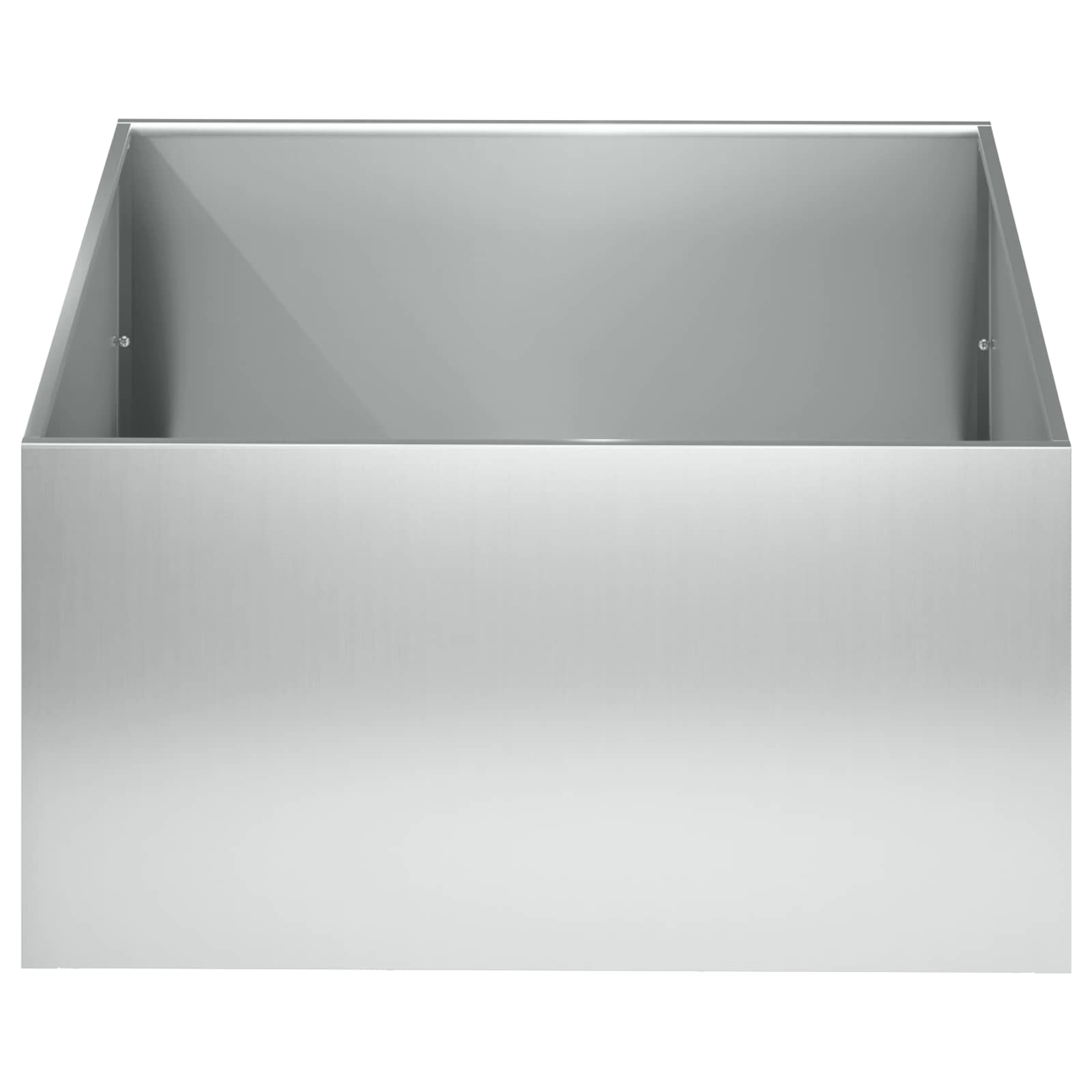 Vaso da giardino Argento 40 x 40 x 30 cm Acciaio zincato | homemem39