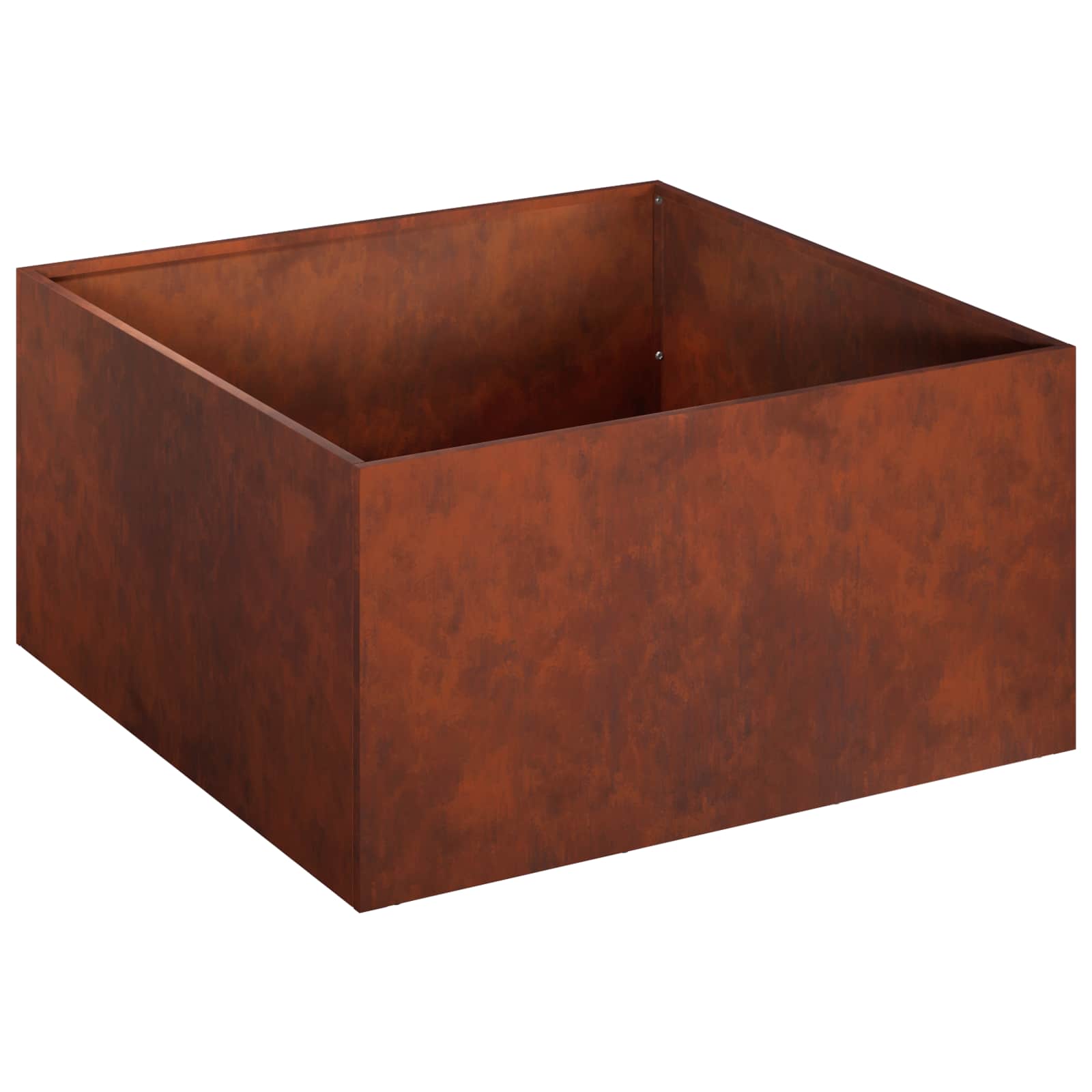 Vaso da giardino 2 pz Ruggine 40 x 40 x 30 cm Acciaio Corten | homemem39