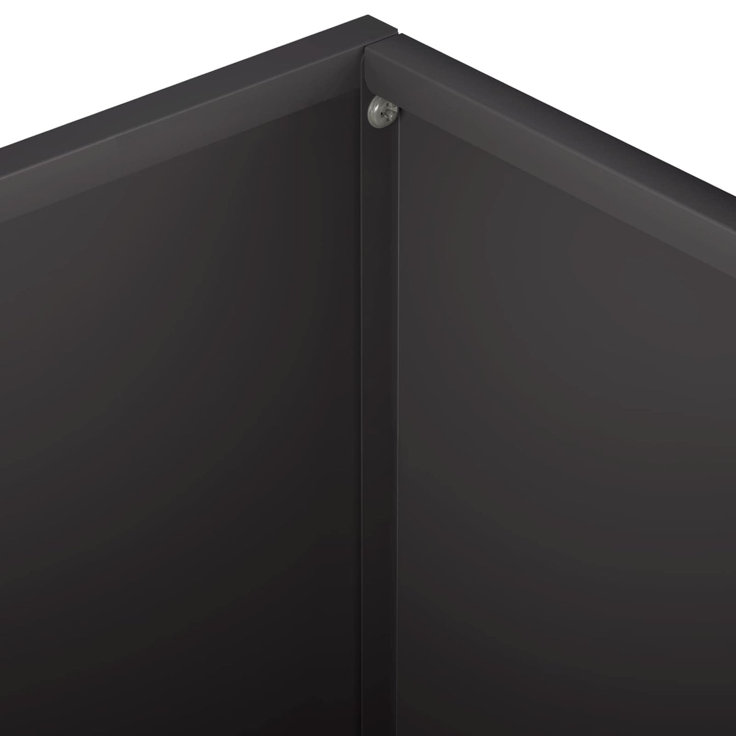 Vaso da giardino 2 pz Nero 60 x 60 x 30 cm | homemem39
