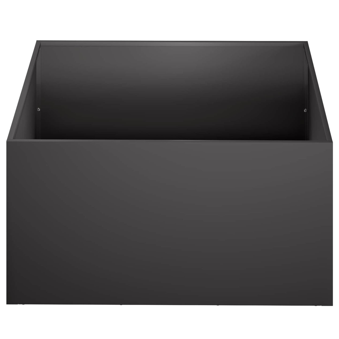 Vaso da giardino 2 pz Nero 60 x 60 x 30 cm | homemem39