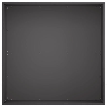 Vaso da giardino 2 pz Nero 60 x 60 x 30 cm | homemem39