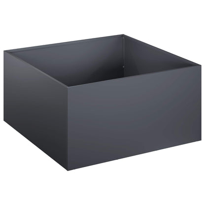 Vaso da giardino Antracite 60 x 60 x 30 cm | homemem39