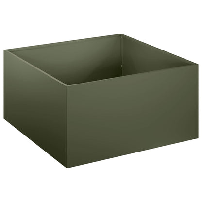 Vaso da giardino Verde Oliva 60 x 60 x 30 cm | homemem39