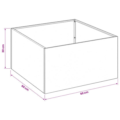 Vaso da giardino Verde Oliva 60 x 60 x 30 cm | homemem39