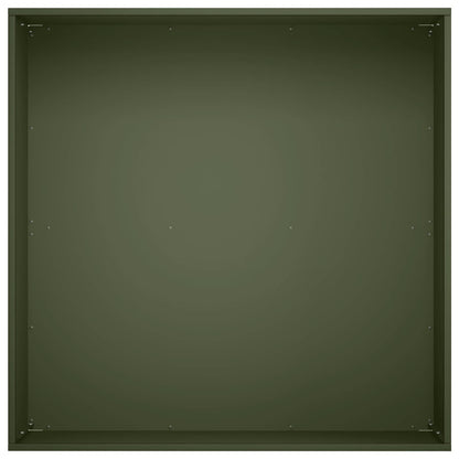 Vaso da giardino Verde Oliva 60 x 60 x 30 cm | homemem39