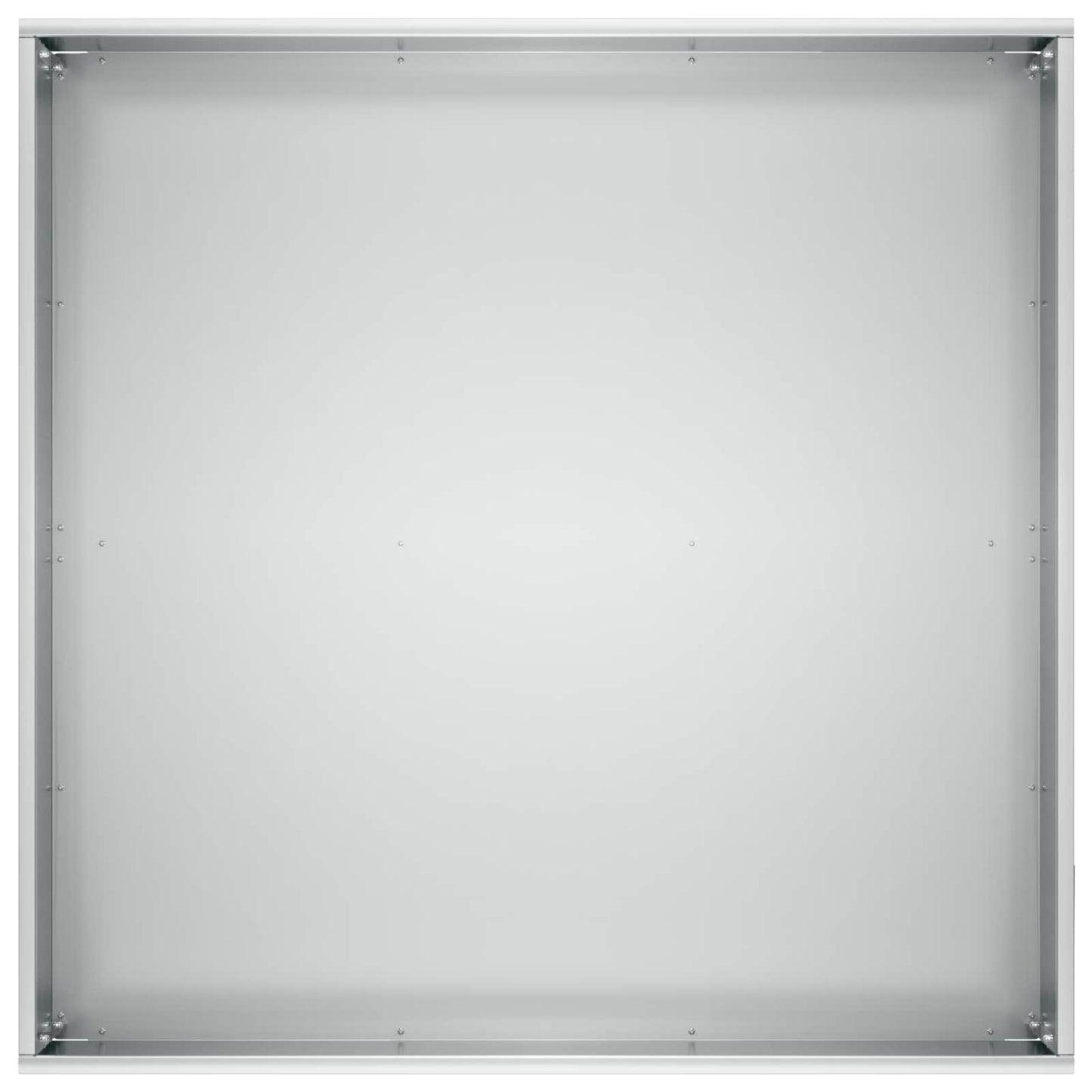 Vaso da giardino 2 pz Argento 60 x 60 x 30 cm Acciaio zincato