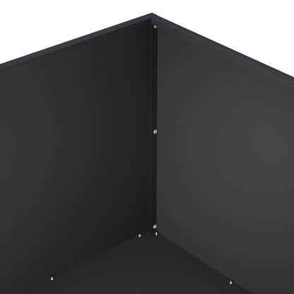 Vaso da giardino Nero 80 x 80 x 40 cm Acciaio laminato a freddo | homemem39
