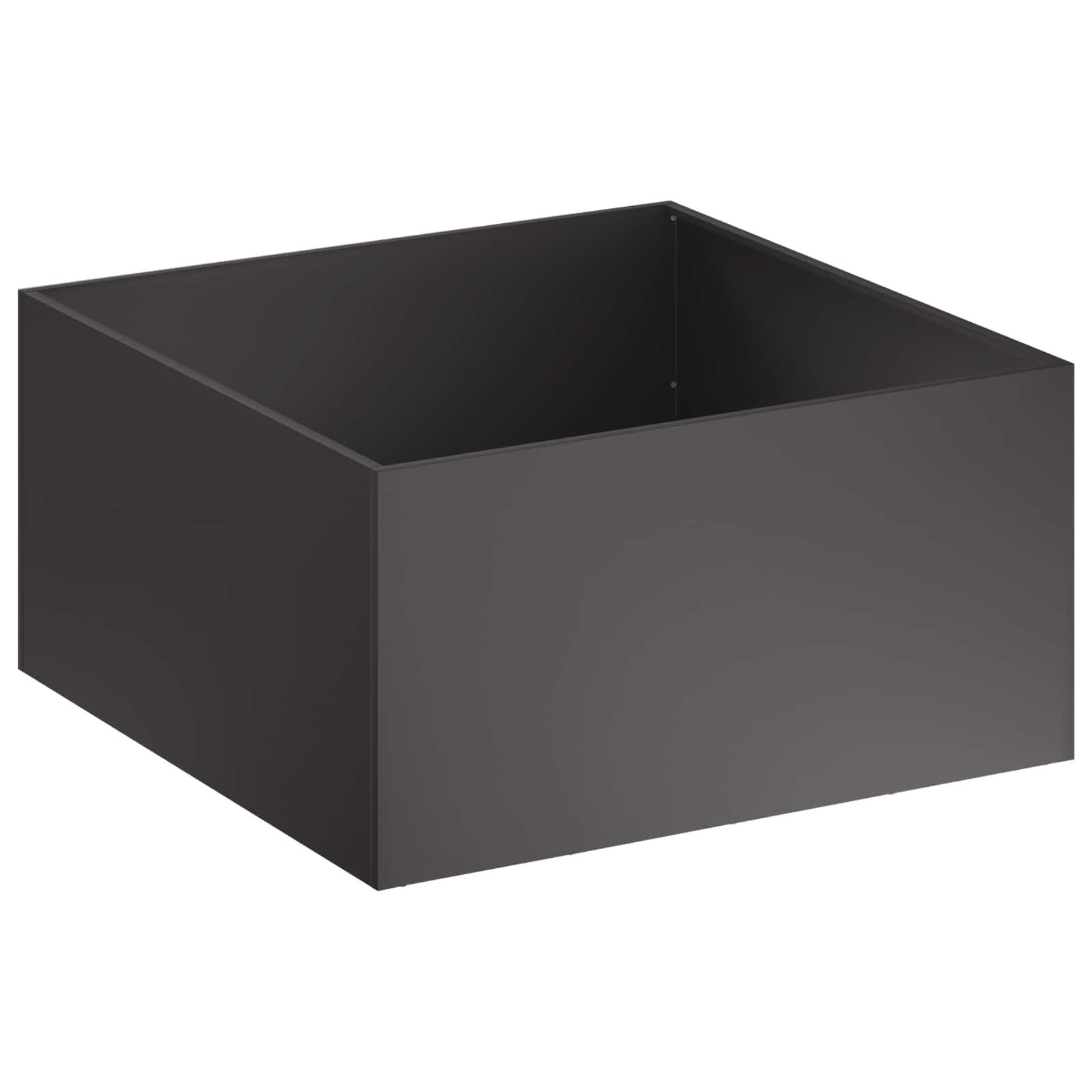 Vaso da giardino 2 pz Nero 80 x 80 x 40 cm | homemem39