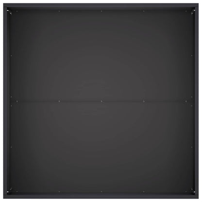 Vaso da giardino 2 pz Nero 80 x 80 x 40 cm | homemem39