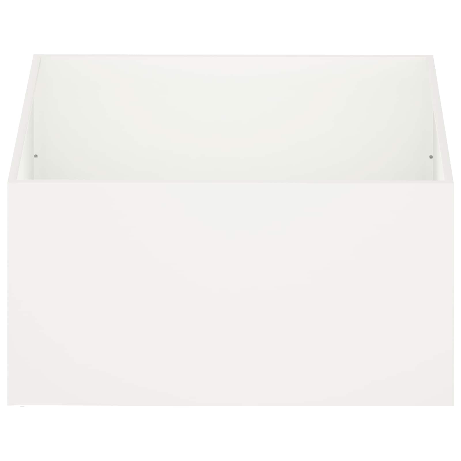 Vaso da giardino Bianco 80 x 80 x 40 cm | homemem39