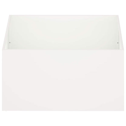Vaso da giardino 2 pz Bianco 80 x 80 x 40 cm | homemem39