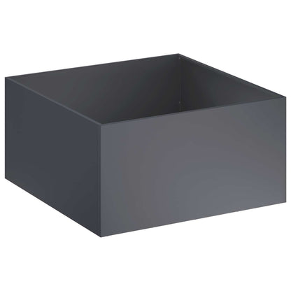 Vaso da giardino Antracite 80 x 80 x 40 cm | homemem39