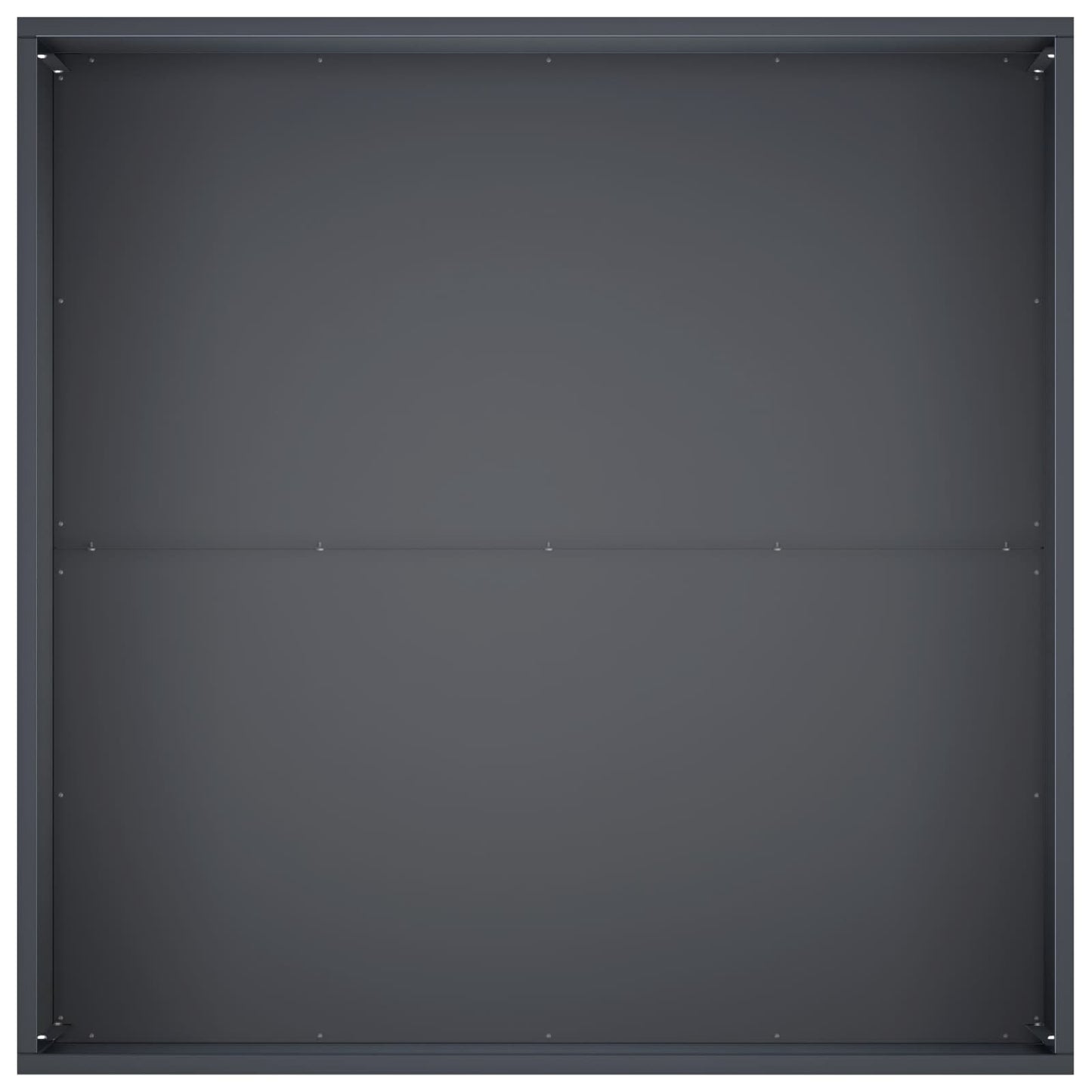 Vaso da giardino Antracite 80 x 80 x 40 cm | homemem39