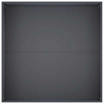 Vaso da giardino Antracite 80 x 80 x 40 cm | homemem39