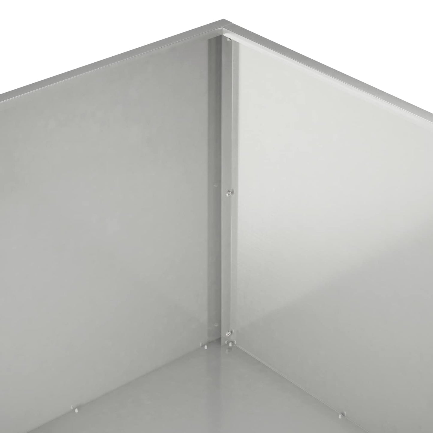 Vaso da giardino Argento 80 x 80 x 40 cm Acciaio Inox | homemem39