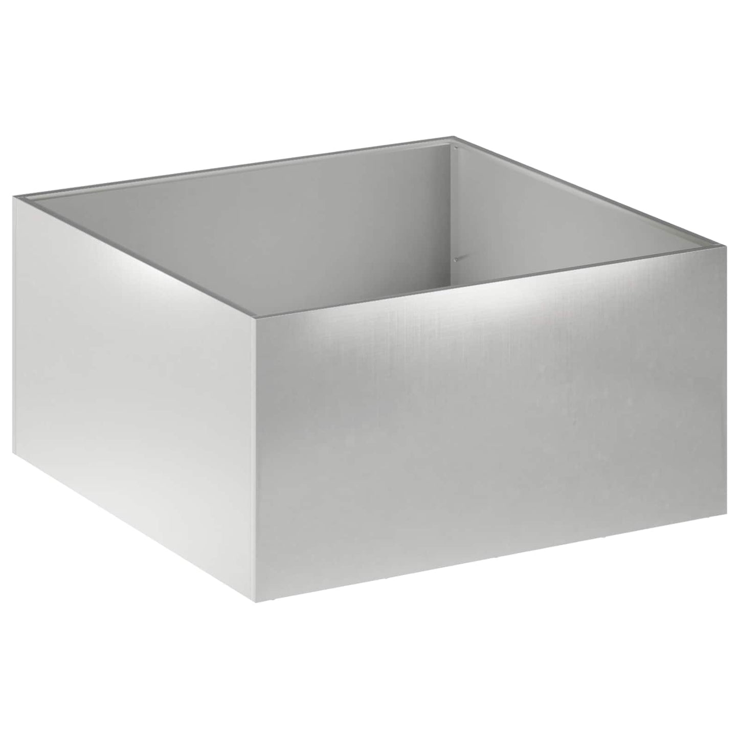 Vaso da giardino Argento 80 x 80 x 40 cm Acciaio Inox | homemem39