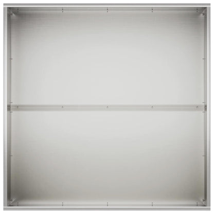 Vaso da giardino Argento 80 x 80 x 40 cm Acciaio Inox
