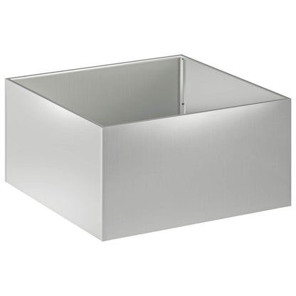 Vaso da giardino Argento 80 x 80 x 40 cm Acciaio zincato | homemem39