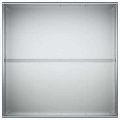 Vaso da giardino Argento 80 x 80 x 40 cm Acciaio zincato | homemem39