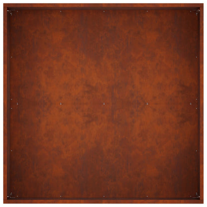 Vaso da giardino Ruggine 80 x 80 x 40 cm Acciaio Corten | homemem39