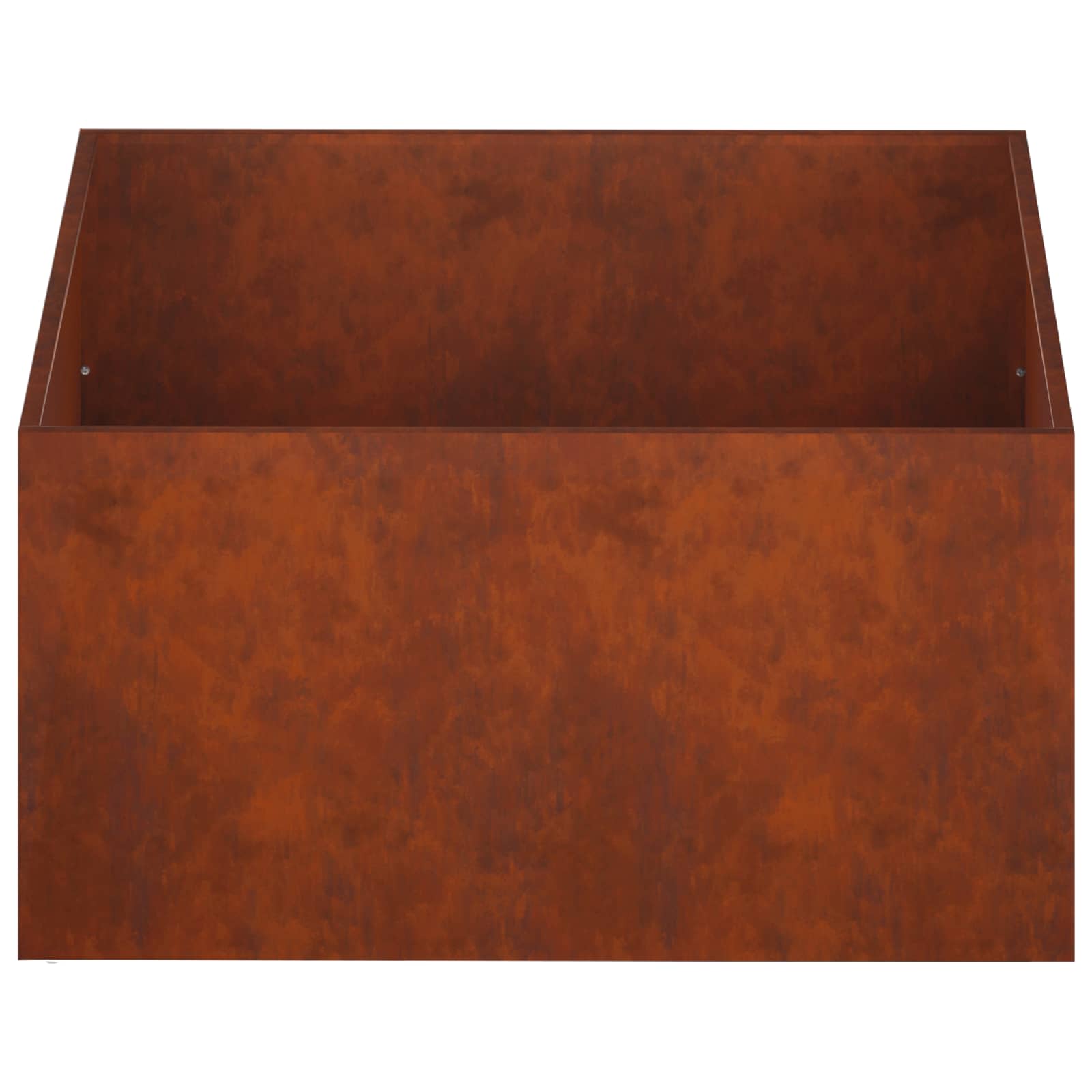 Vaso da giardino 2 pz Ruggine 80 x 80 x 40 cm Acciaio Corten | homemem39