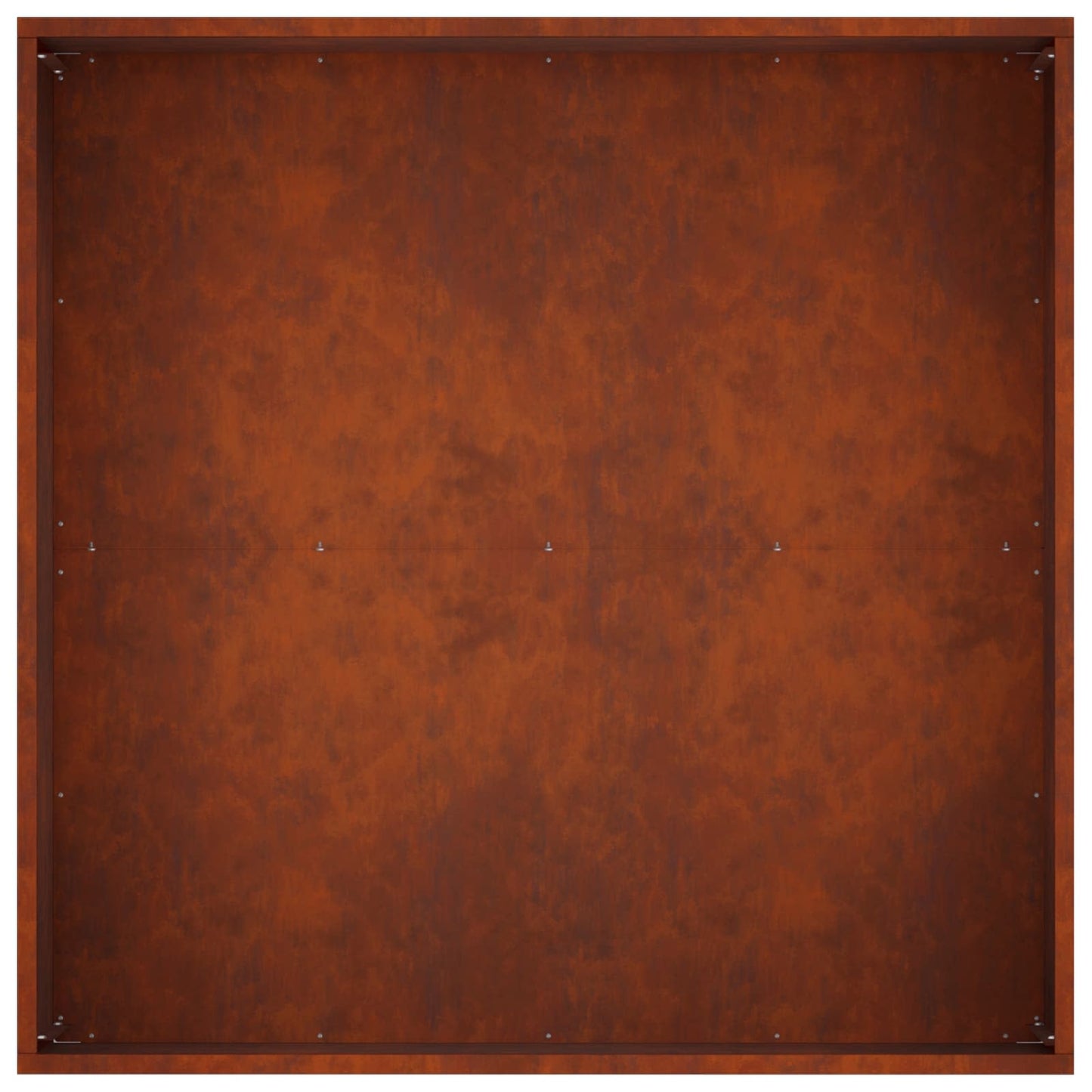 Vaso da giardino 2 pz Ruggine 80 x 80 x 40 cm Acciaio Corten | homemem39