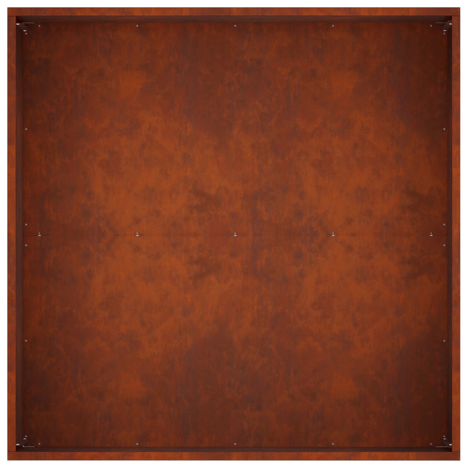 Vaso da giardino 2 pz Ruggine 80 x 80 x 40 cm Acciaio Corten | homemem39