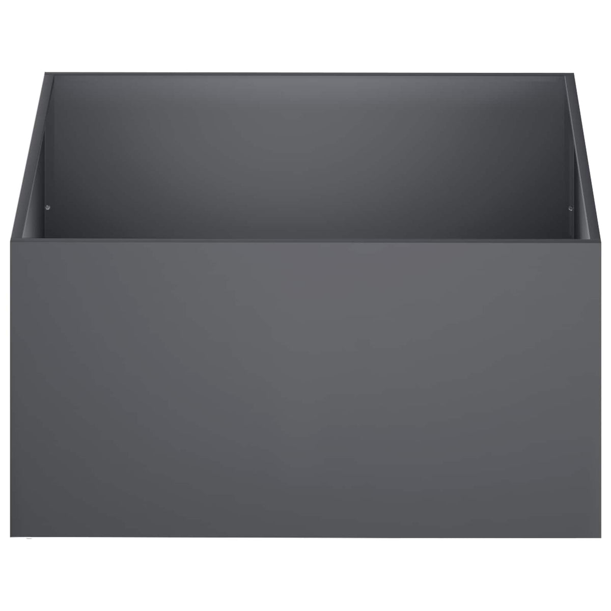Vaso da giardino Antracite 100 x 100 x 40 cm | homemem39