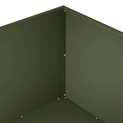 Vaso da giardino Verde Oliva 100 x 100 x 40 cm