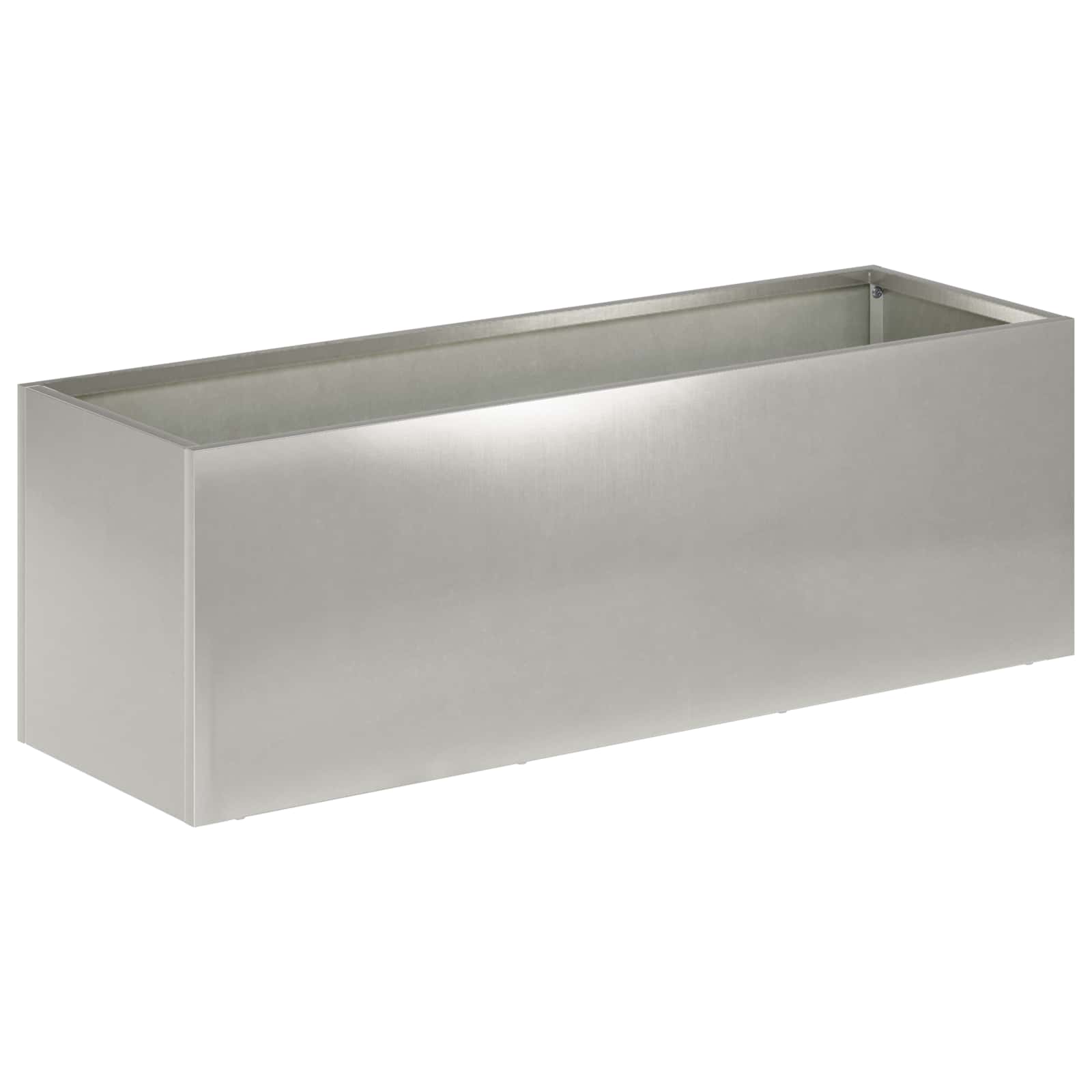 Vaso da giardino Argento 40 x 20 x 20 cm Acciaio Inox | homemem39