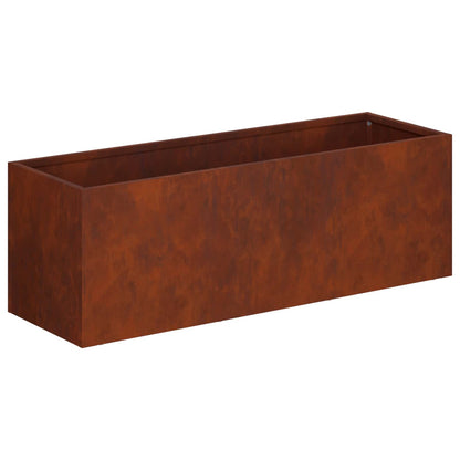 Vaso da giardino 2 pz Ruggine 40 x 20 x 20 cm Acciaio Corten | homemem39