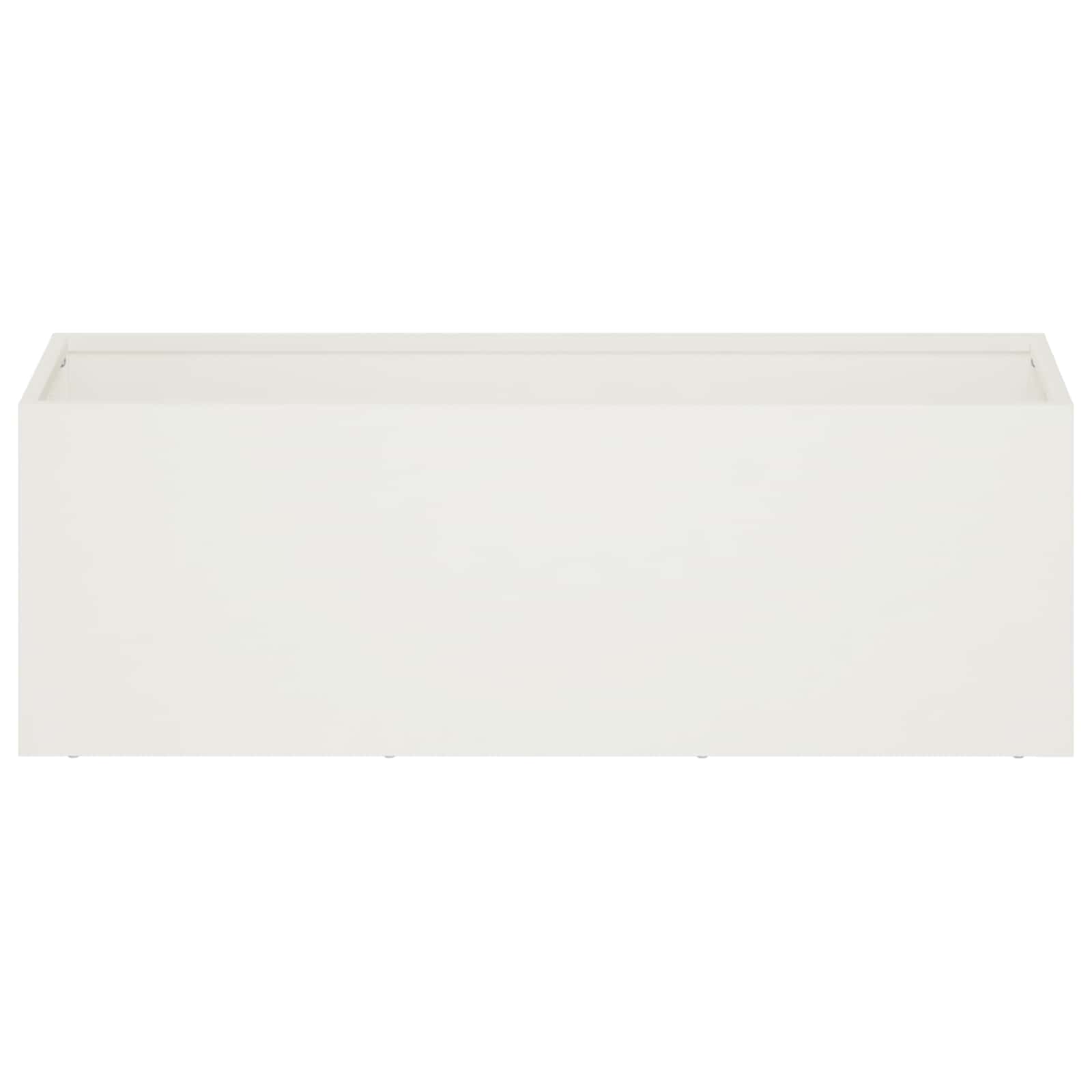 Vaso da giardino 2 pz Bianco 60 x 20 x 20 cm | homemem39
