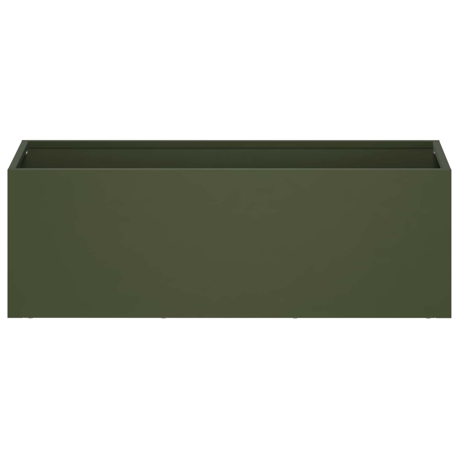 Vaso da giardino 2 pz Verde Oliva 60 x 20 x 20 cm | homemem39