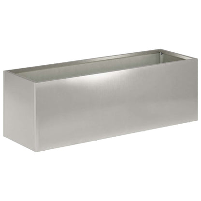 Vaso da giardino Argento 60 x 20 x 20 cm Acciaio Inox | homemem39