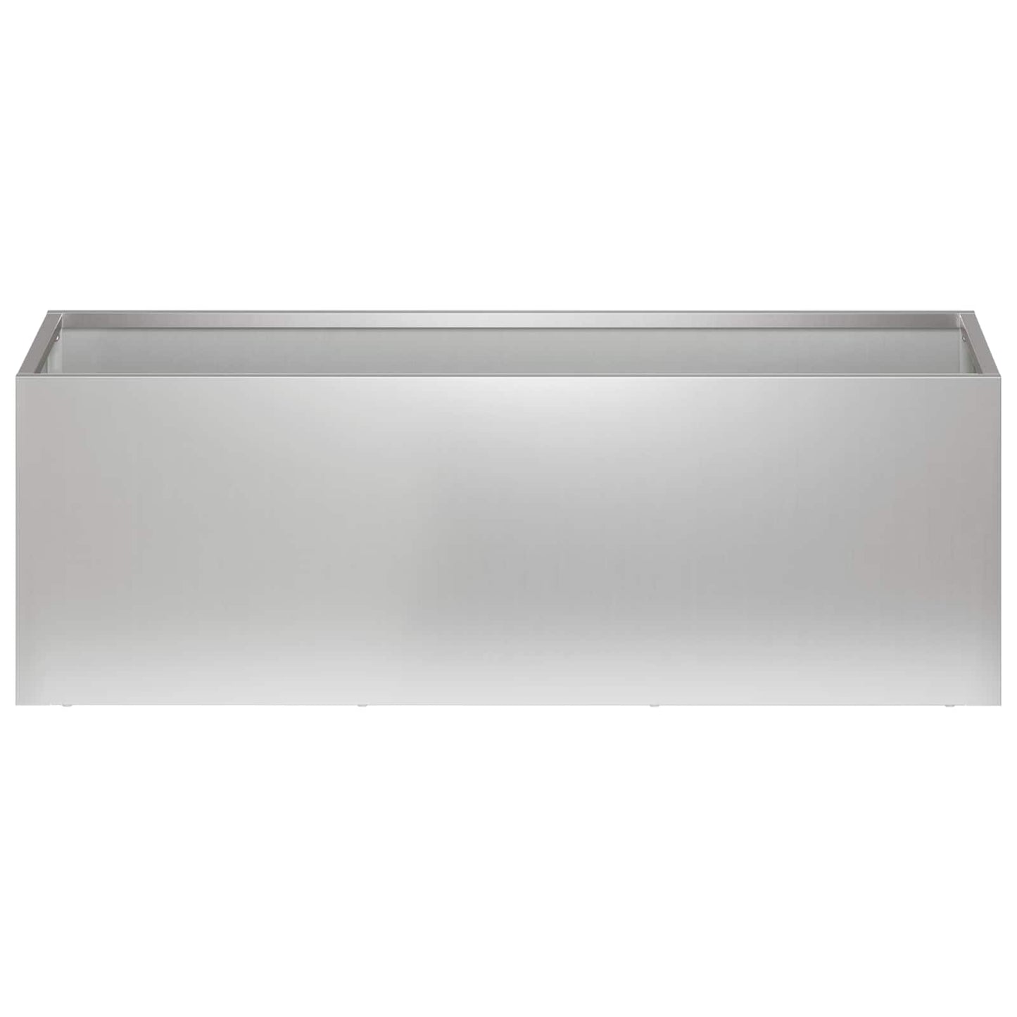 Vaso da giardino Argento 60 x 20 x 20 cm Acciaio zincato | homemem39
