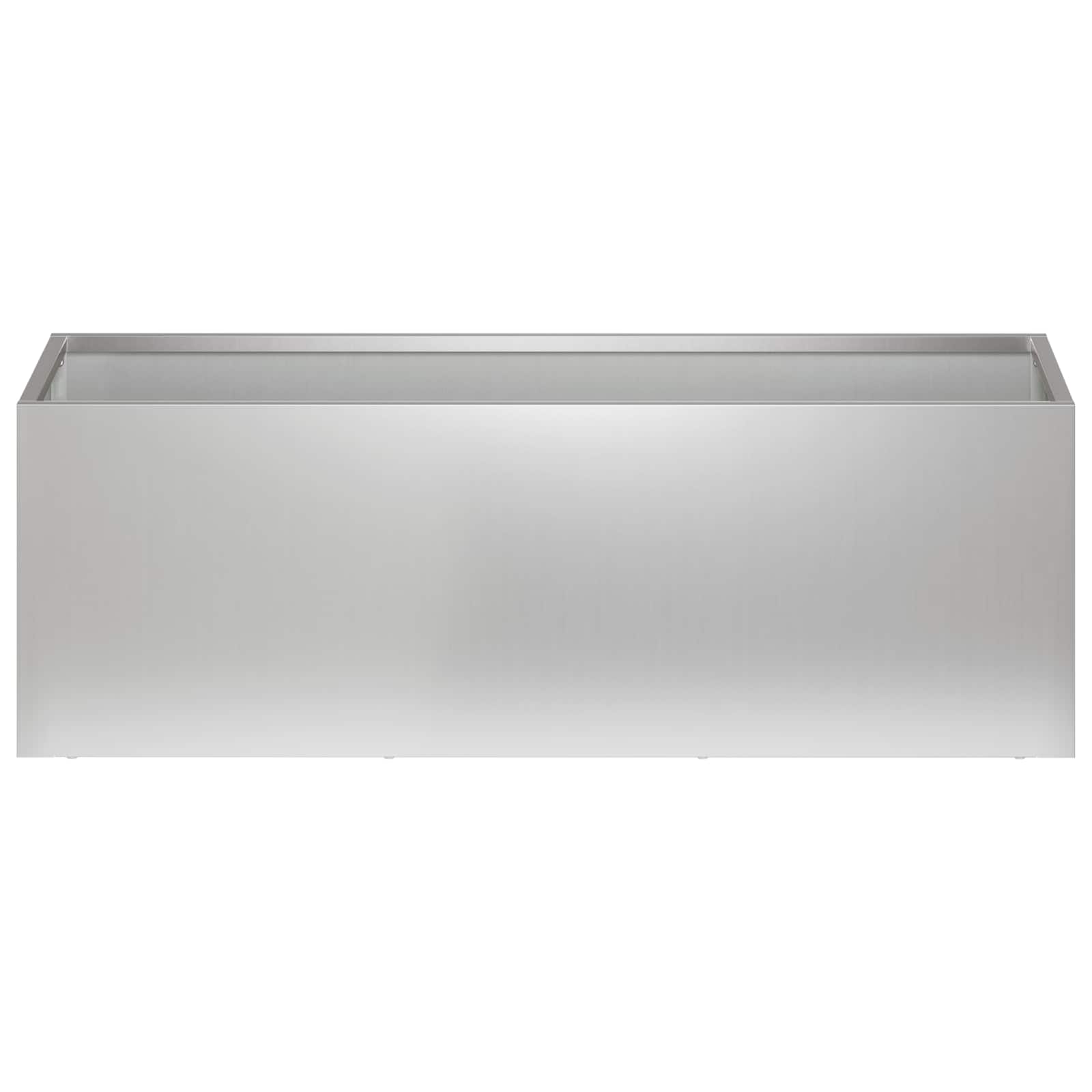 Vaso da giardino Argento 60 x 20 x 20 cm Acciaio zincato | homemem39
