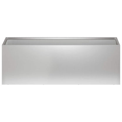 Vaso da giardino Argento 60 x 20 x 20 cm Acciaio zincato | homemem39