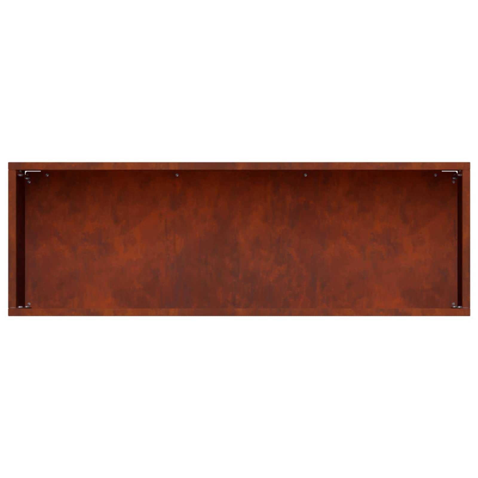 Vaso da giardino Ruggine 60 x 20 x 20 cm Acciaio Corten | homemem39
