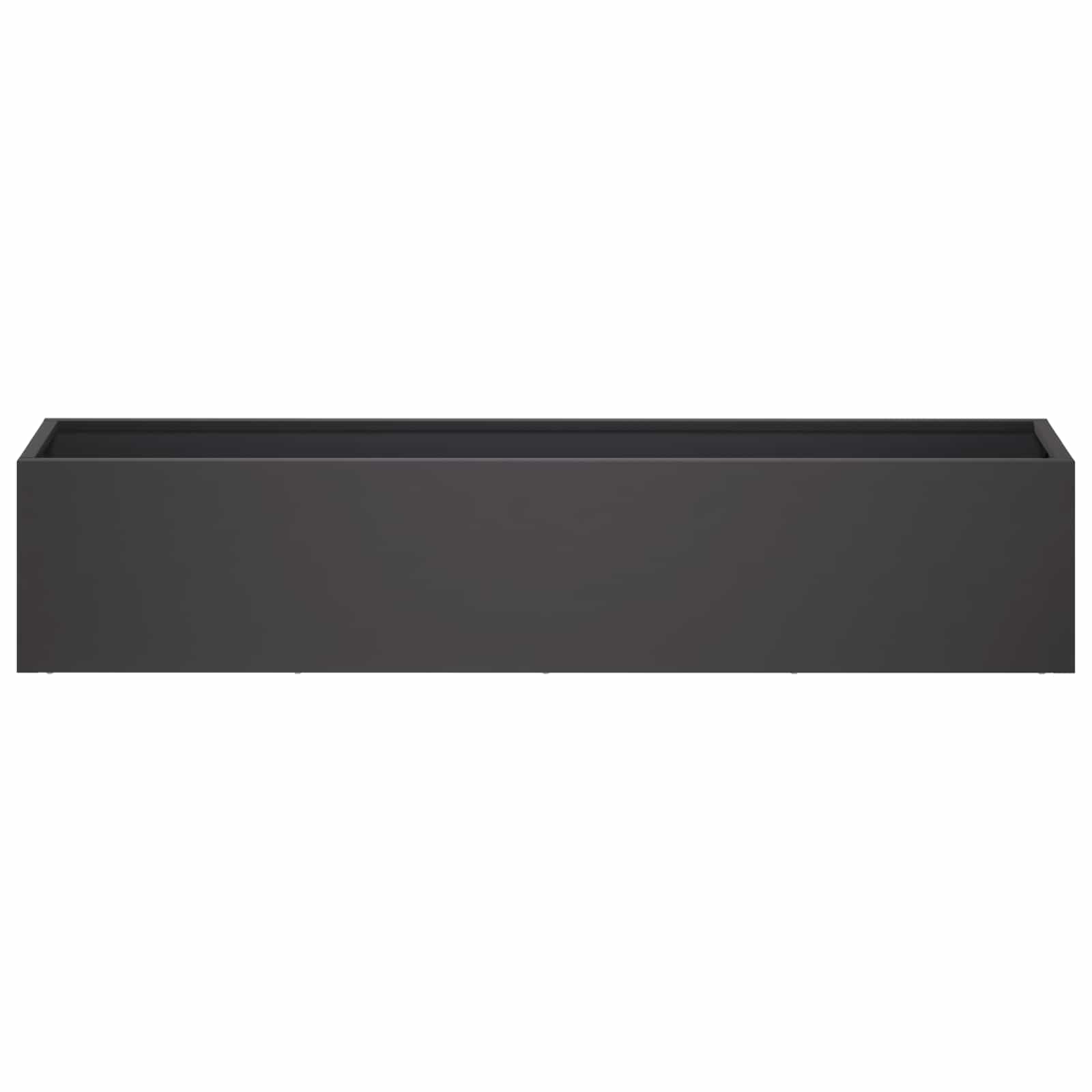 Vaso da giardino 2 pz Nero 80 x 20 x 20 cm | homemem39