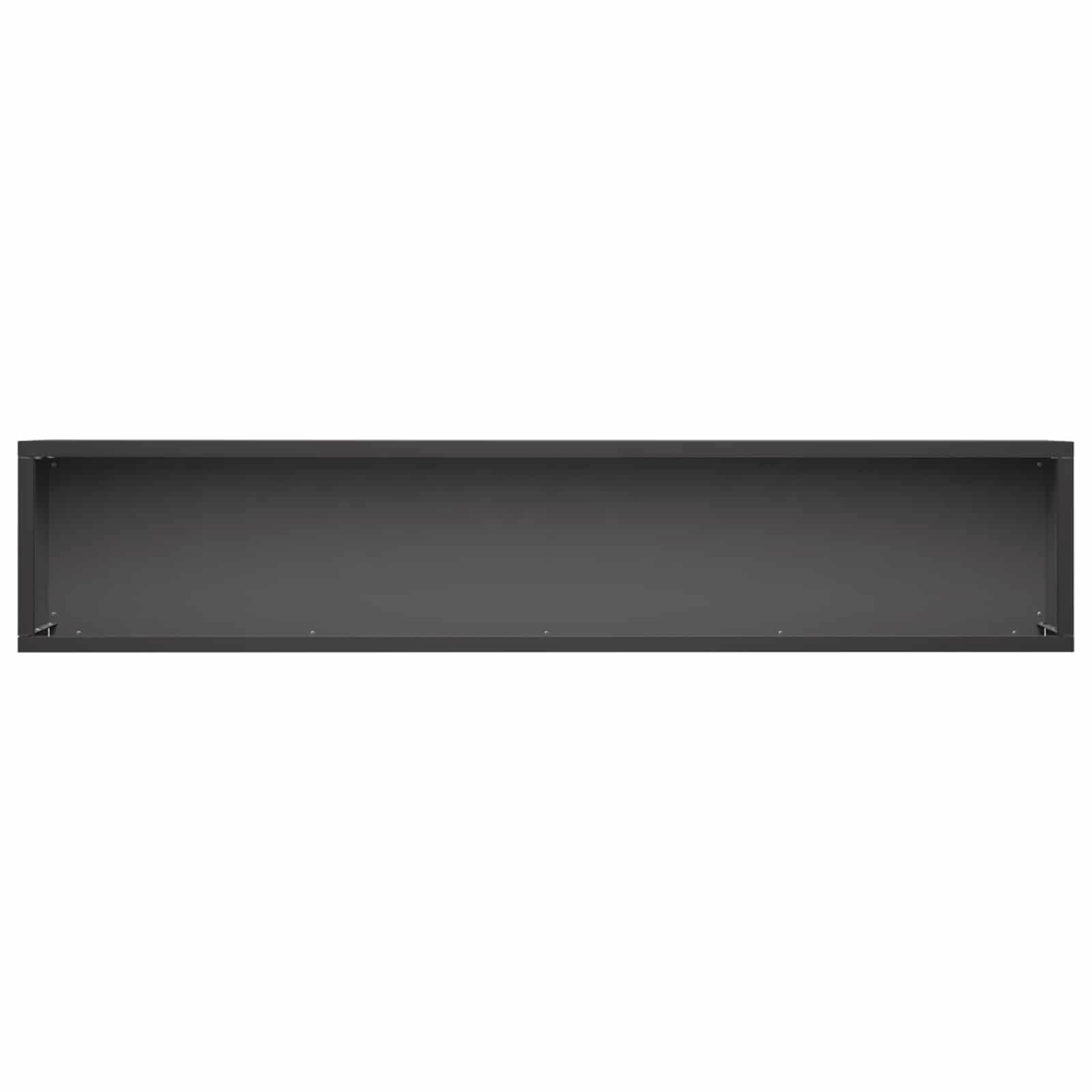 Vaso da giardino 2 pz Nero 80 x 20 x 20 cm | homemem39