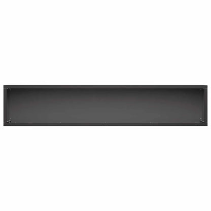 Vaso da giardino 2 pz Nero 80 x 20 x 20 cm | homemem39