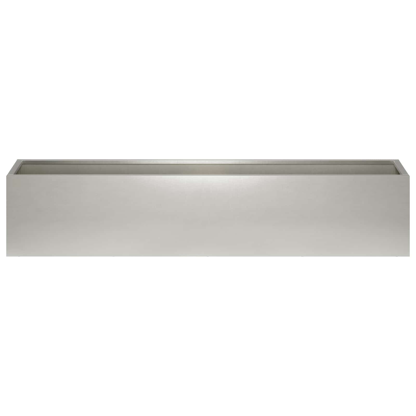 Vaso da giardino Argento 80 x 20 x 20 cm Acciaio Inox | homemem39