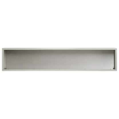 Vaso da giardino 2 pz Argento 80 x 20 x 20 cm Acciaio Inox | homemem39