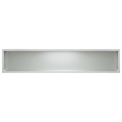 Vaso da giardino Argento 80 x 20 x 20 cm Acciaio zincato | homemem39