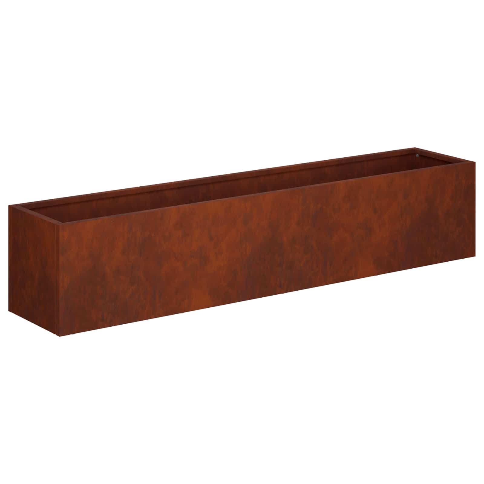 Vaso da giardino Ruggine 80 x 20 x 20 cm Acciaio Corten | homemem39