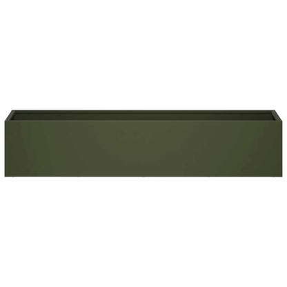 Vaso da giardino 2 pz Verde Oliva 100 x 20 x 20 cm | homemem39
