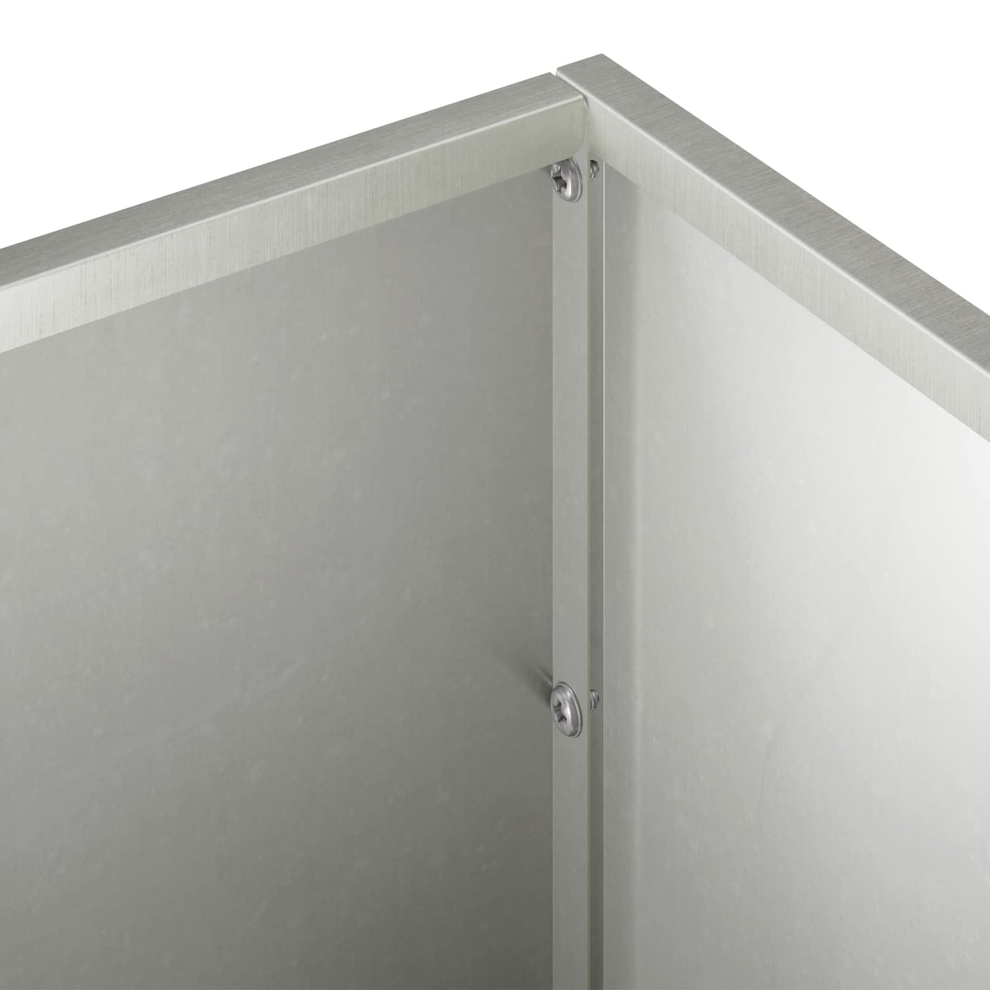 Vaso da giardino Argento 100 x 20 x 20 cm Acciaio Inox | homemem39