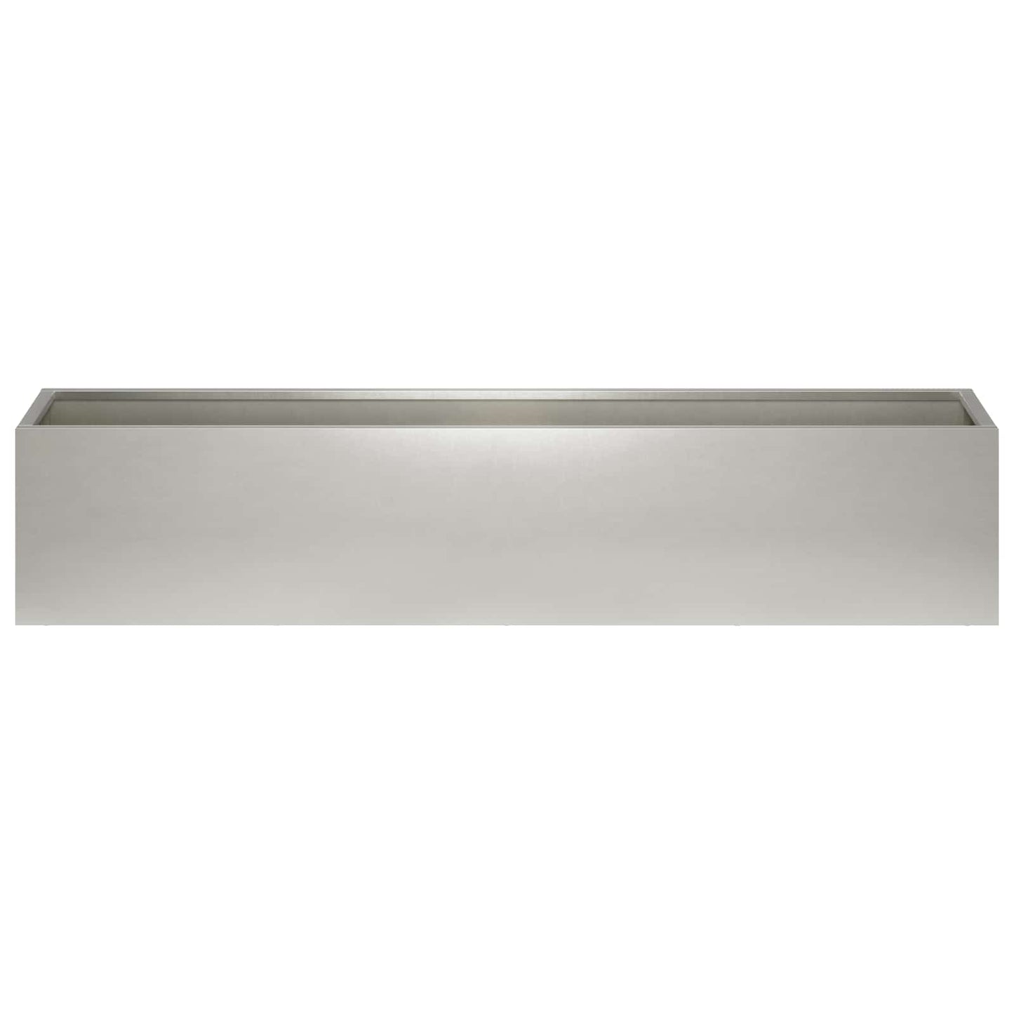 Vaso da giardino Argento 100 x 20 x 20 cm Acciaio Inox | homemem39